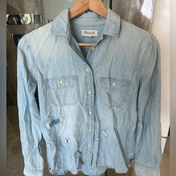 Madewell Tops - Vintage Intentionally Rustic Madewell Denim Shirt